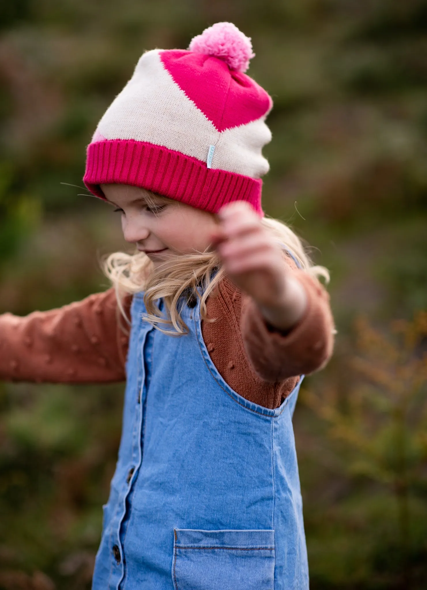 Stripes Beanie Pink