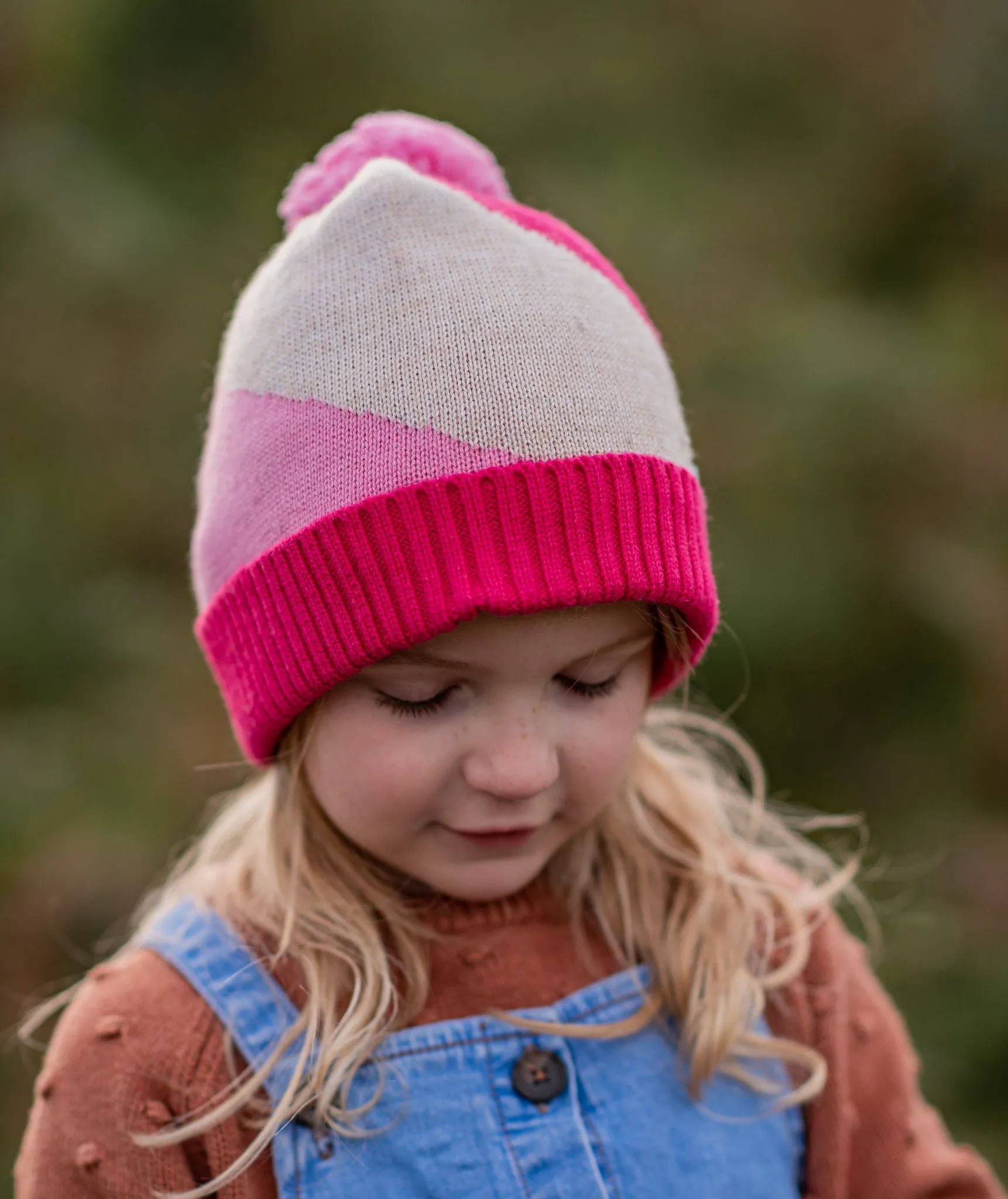 Stripes Beanie Pink