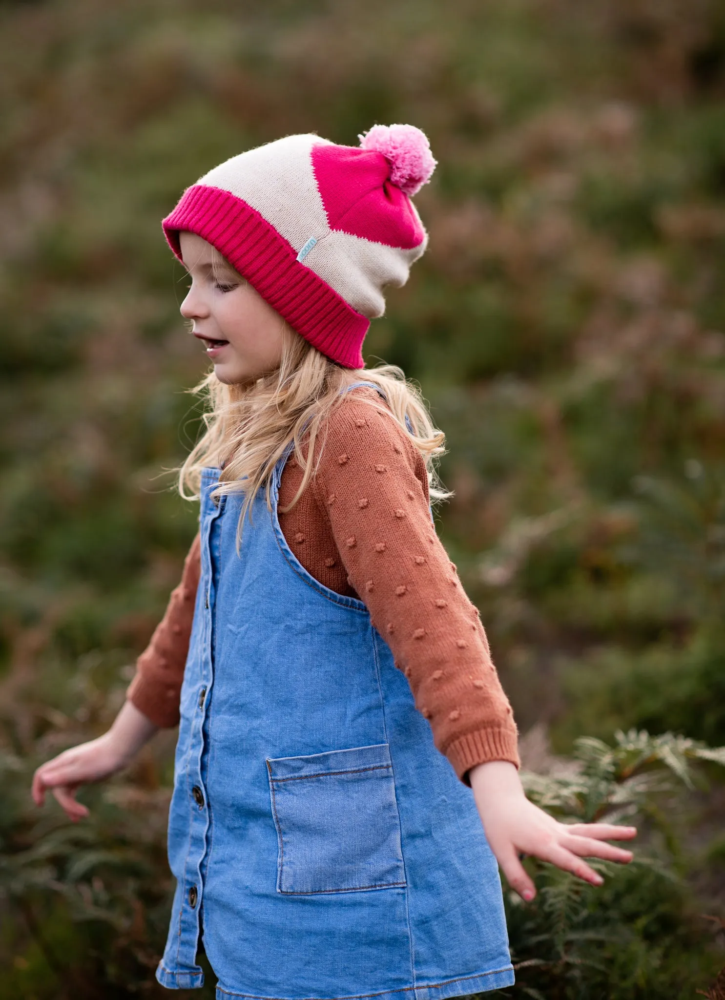 Stripes Beanie Pink