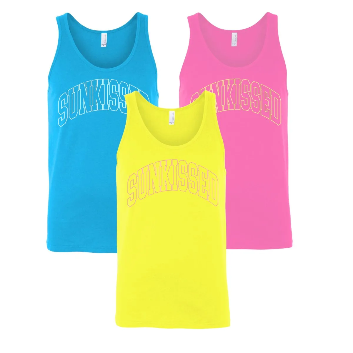 'Sunkissed' PUFF Neon Premium Tank Top