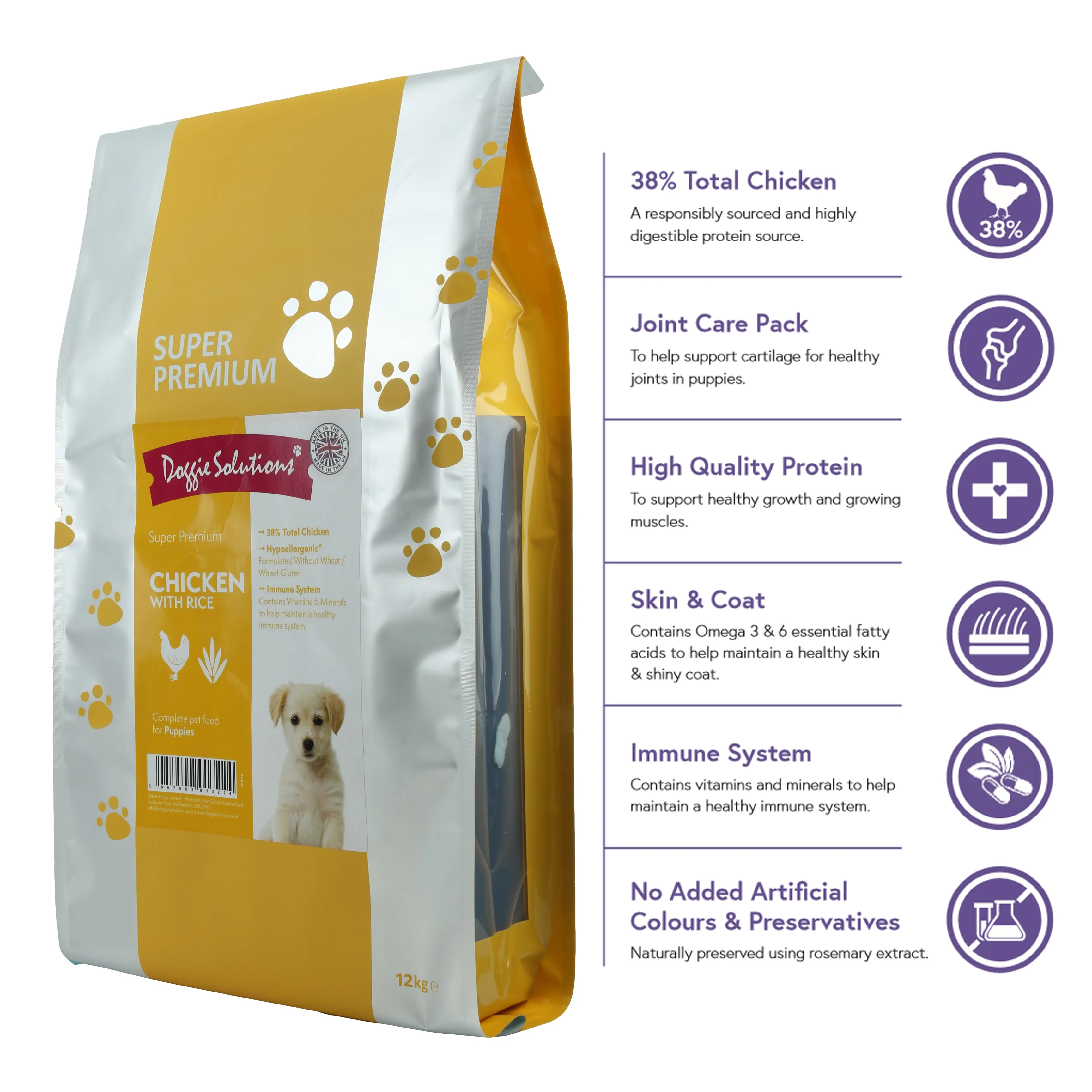 Super Premium Puppy Food - Chicken with Rice