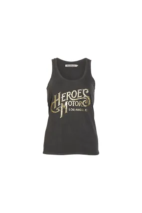 Tank Top "Heroes Motors" Gold