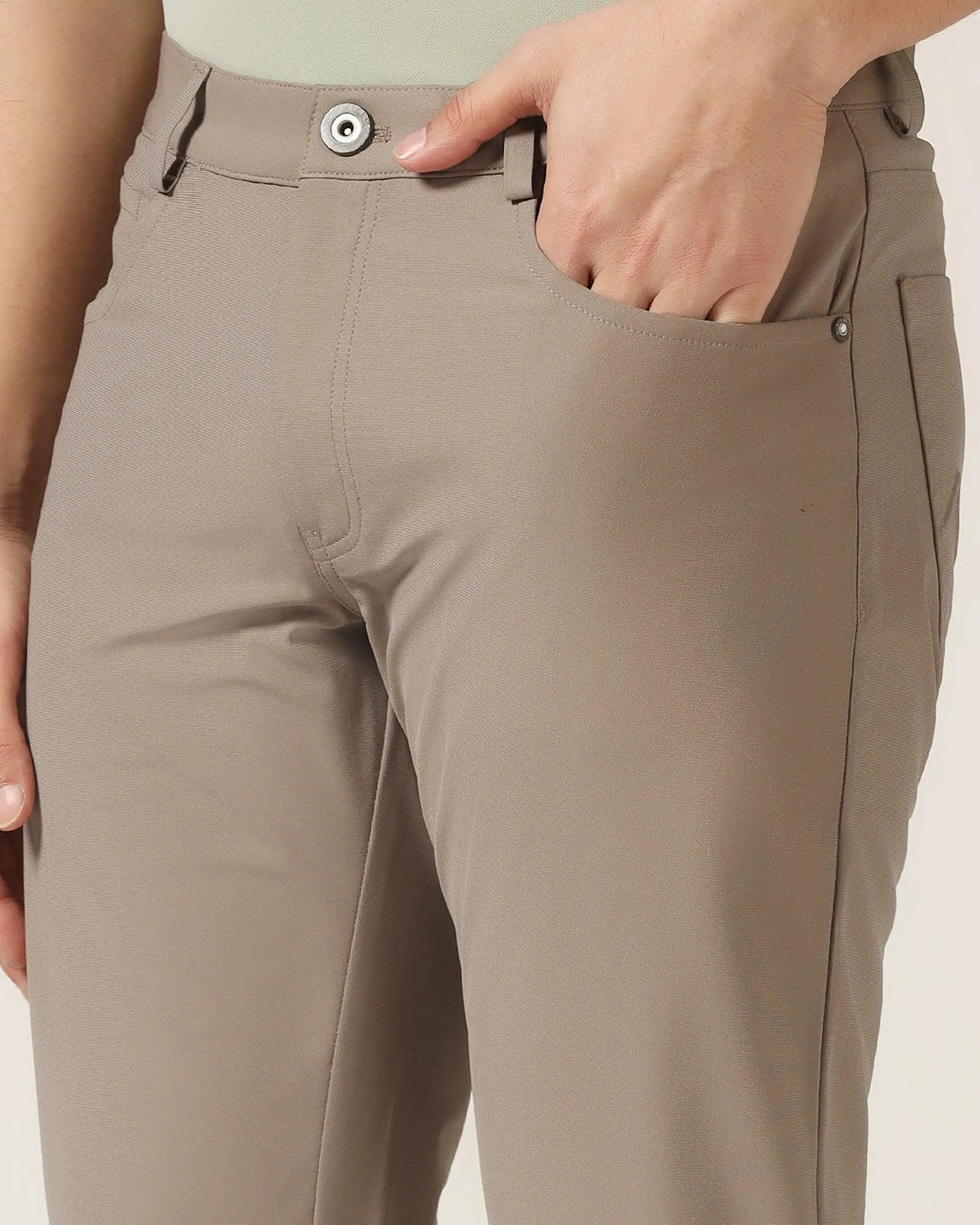 TechPro Slim Comfort Casual Mouse Textured Khakis - Finn