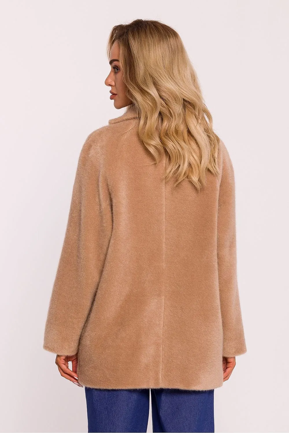 TEEK - Terry Bear Knit Pocketed Coat