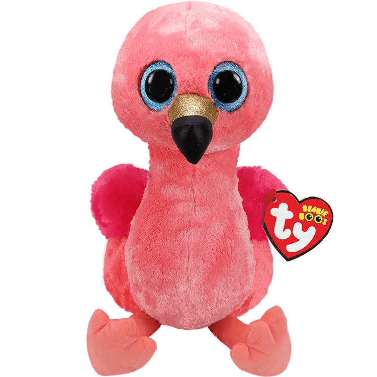 Ty Beanie Boos Gilda - Pink Flamingo Plush Toy, 36848