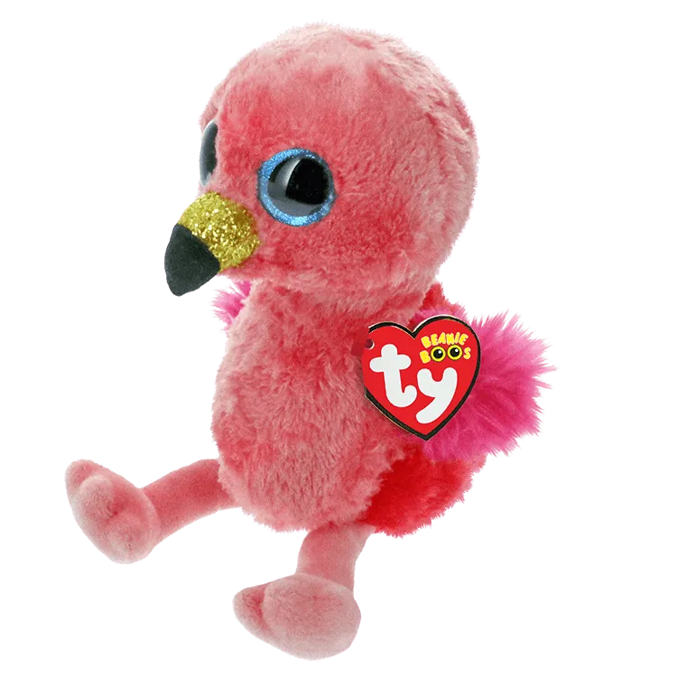 Ty Beanie Boos Gilda - Pink Flamingo Plush Toy, 36848