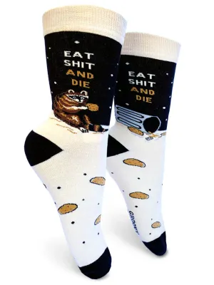 Unisex Eat Shit Raccoon Socks