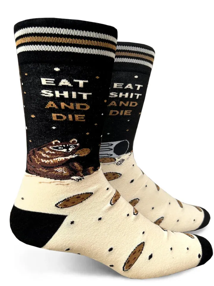 Unisex Eat Shit Raccoon Socks