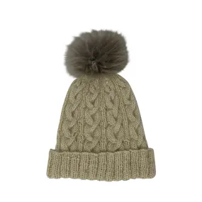 Wensleydale Aran Hat - natural