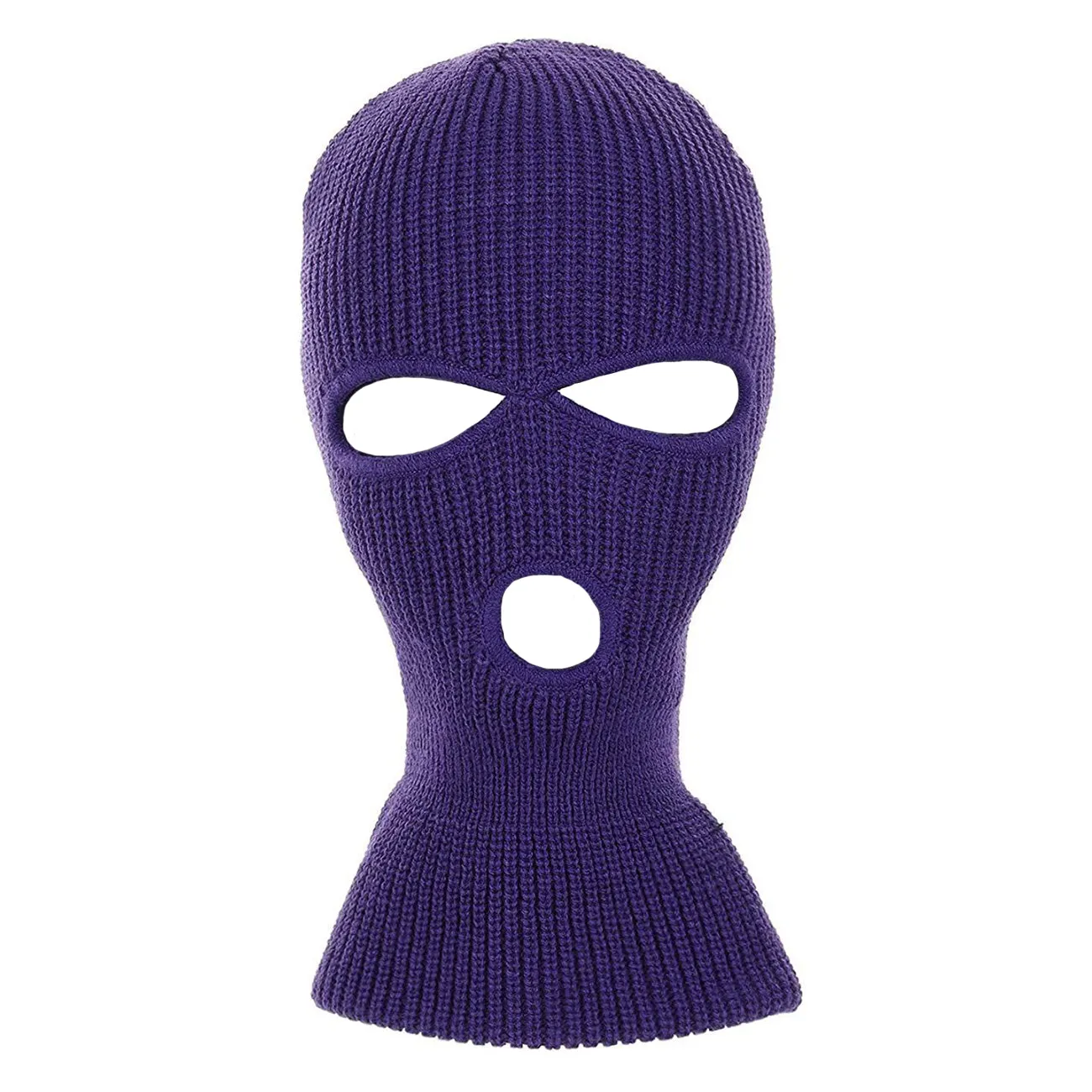 Winter Acrylic Knitted 3-Hole Ski Mask