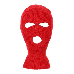 Winter Acrylic Knitted 3-Hole Ski Mask