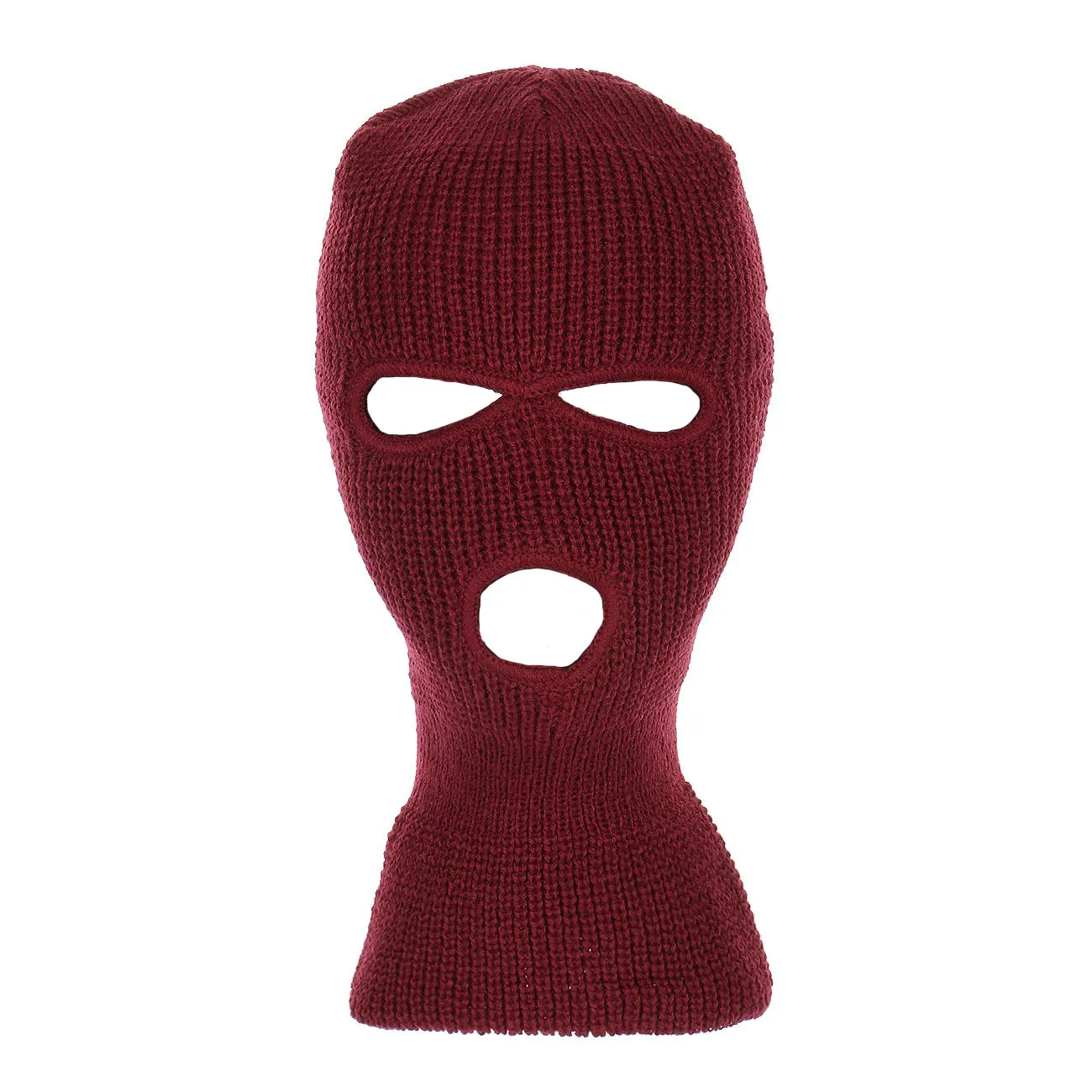 Winter Acrylic Knitted 3-Hole Ski Mask