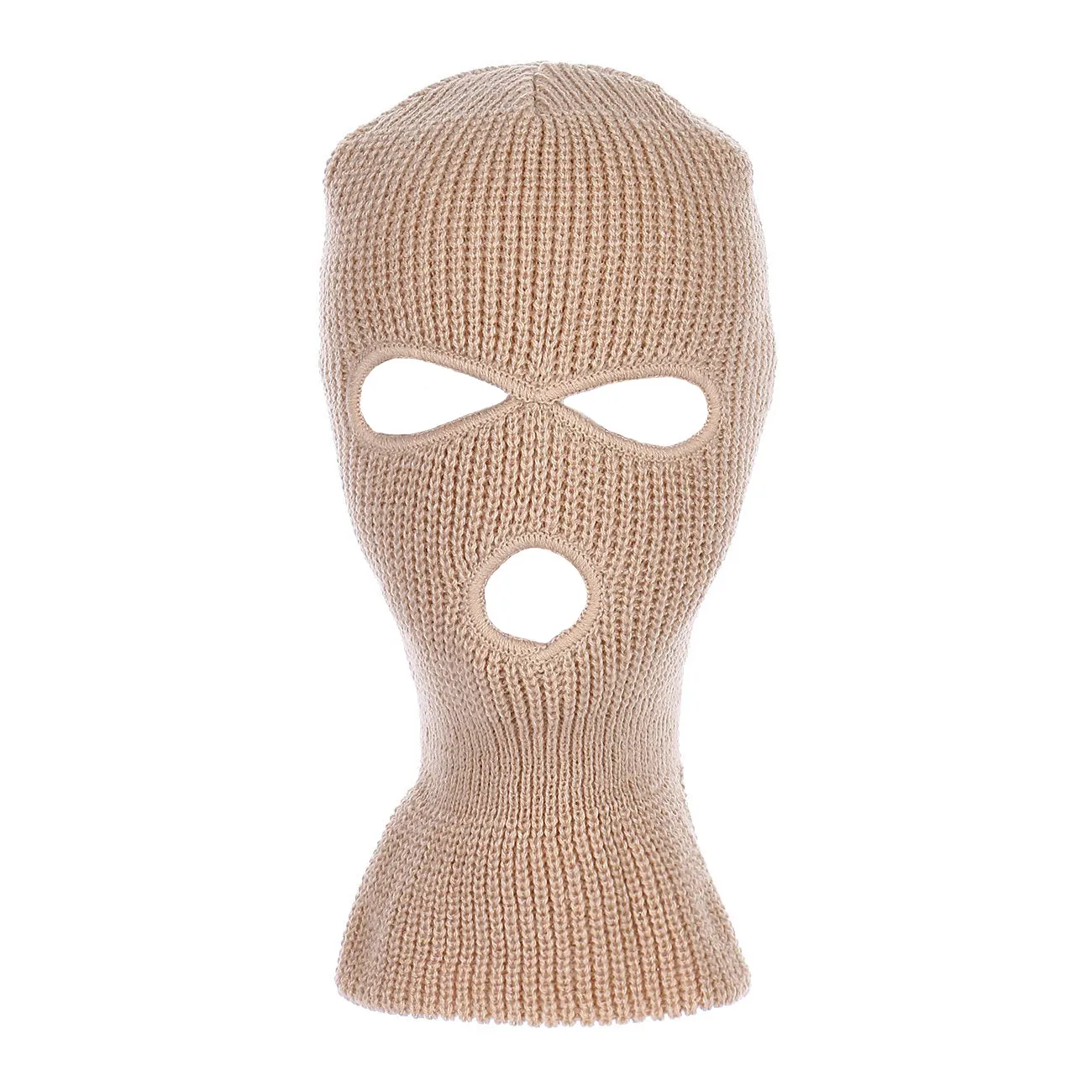 Winter Acrylic Knitted 3-Hole Ski Mask