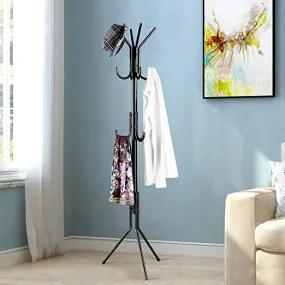 Wrought Iron Coat Rack Hanger Stand, 6 Hook Coat Stand By AK