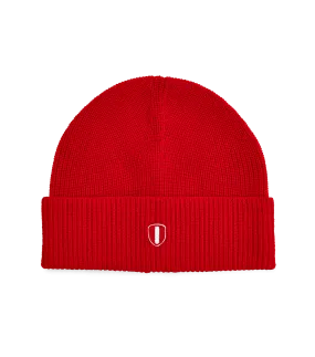 YAS KNIT HAT</p>Crimson Red