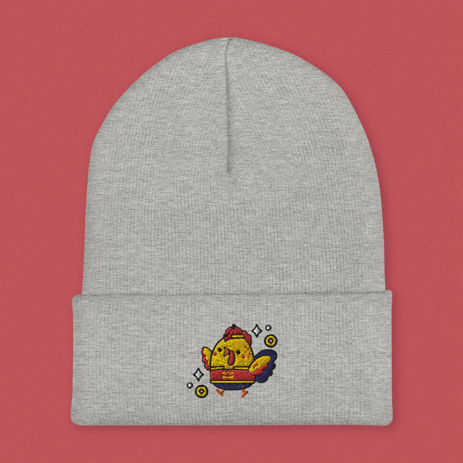 Year of the Rooster Embroidered Beanie